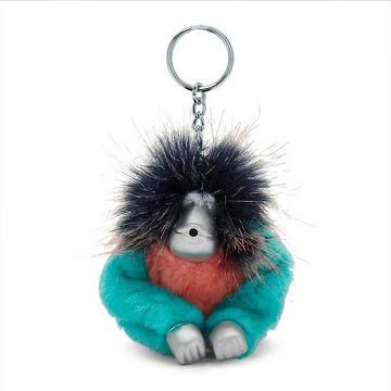 Kipling Fun Hair Sven Monkey Keychain Accessories Gradient Hair | CA 1940IL